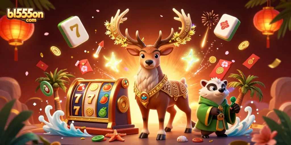 Experience the vibrant gaming world at bl555on com with captivating 3D characters and slot elements.