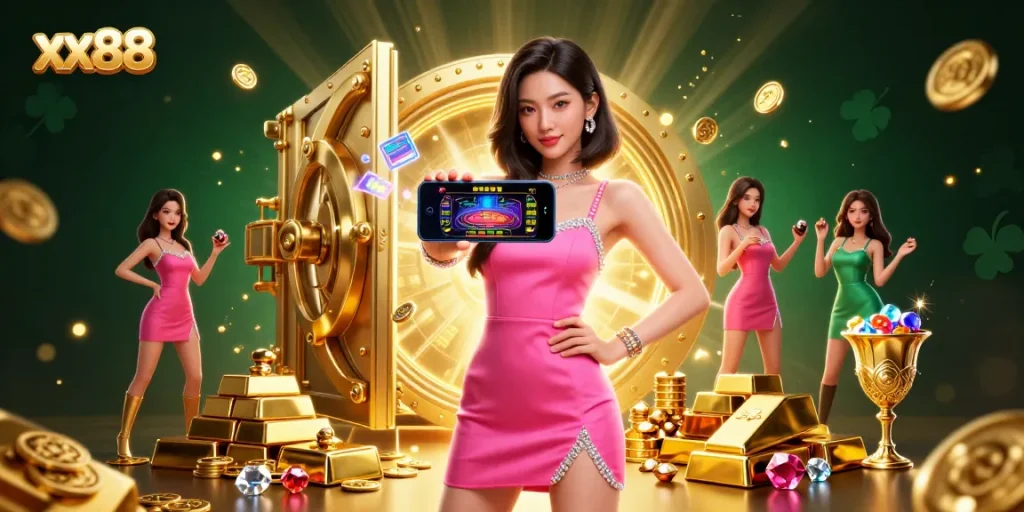 Experience the thrill of xx88 with a stunning live dealer game and vibrant treasures