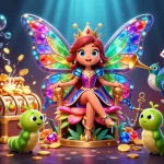 Engage with vibrant 789 win casino scene filled with dynamic slot elements, treasures, and lively characters.