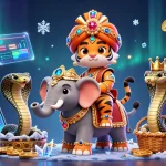 Experience thrilling gameplay at UU88 with a vibrant 3D casino scene showcasing diverse gambling options and dynamic elements.