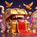 LLWIN's dynamic digital illustration showcases an adventurous theme with festive lottery elements.