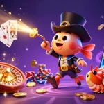 Experience the thrill of cm88 with a vibrant 3D illustration featuring deep-sea characters and casino-themed elements.
