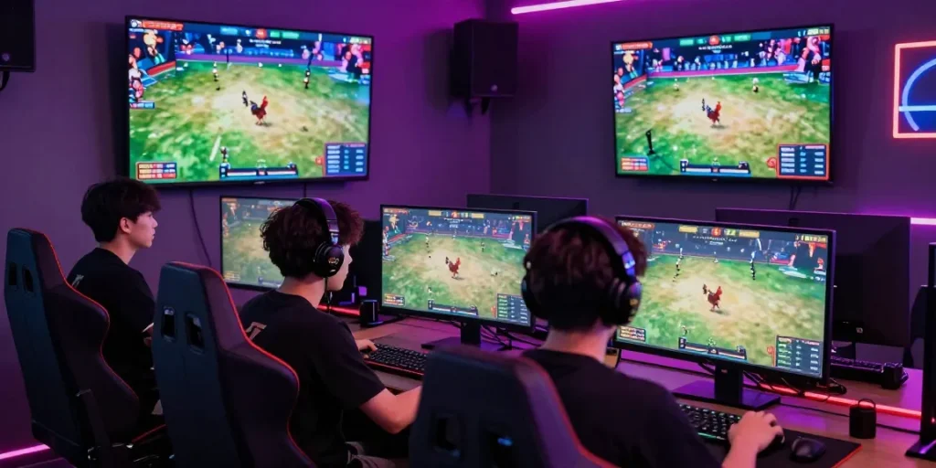 Cổng game GA65 tạo không gian thi đấu đá gà trực tuyến hấp dẫn với công nghệ livestream hiện đại.