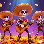 Experience the excitement of MM88 with a vibrant 3D illustration featuring a mariachi band, casino elements, and dynamic visuals.
