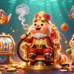 labewa4d memukau dengan ilustrasi 3D slot game yang semarak, menampilkan karakter dalam suasana ceria.