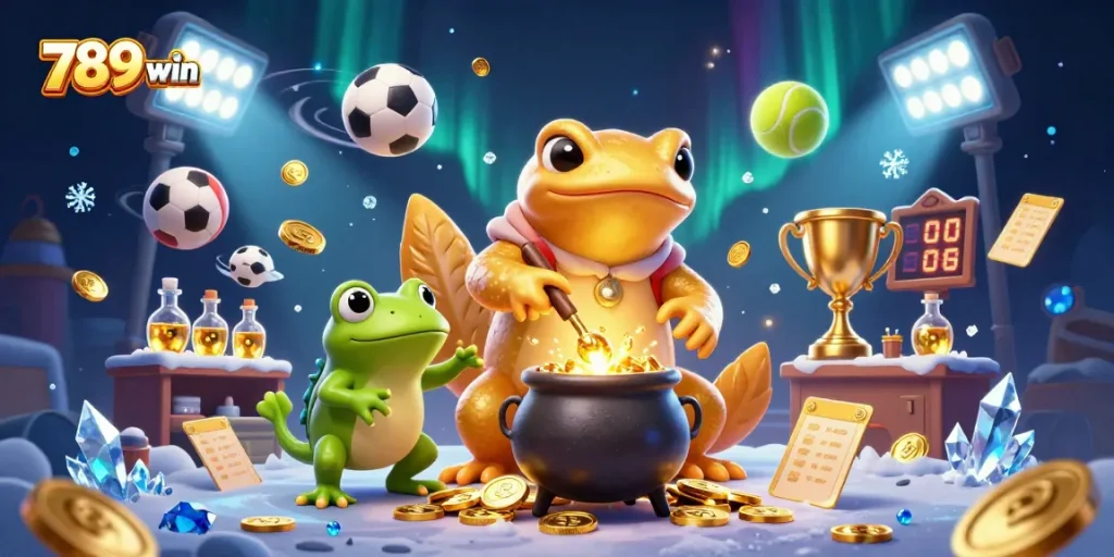 Compete for prizes at 789win as golden salamander alchemist transforms gold coins in a magical lab.