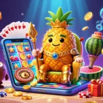 Engage with taixiumd5a as the golden pineapple king rules a vibrant beach casino.