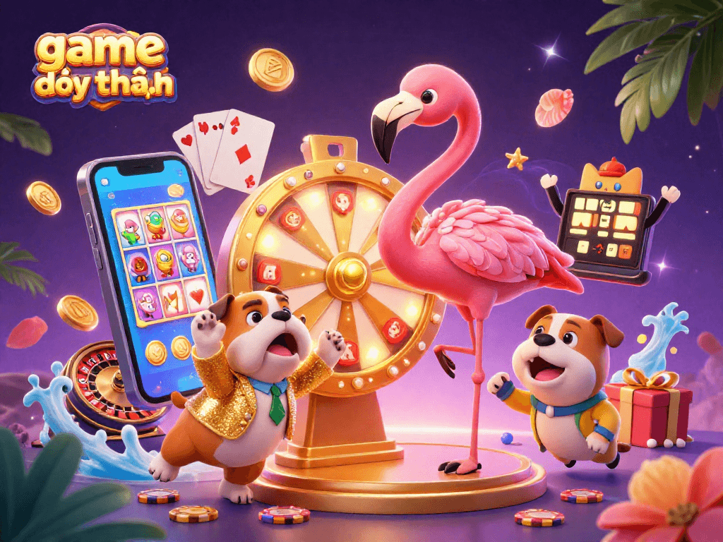 Engaging scene of game đổi thưởng promotions with vibrant characters and dynamic gaming elements.