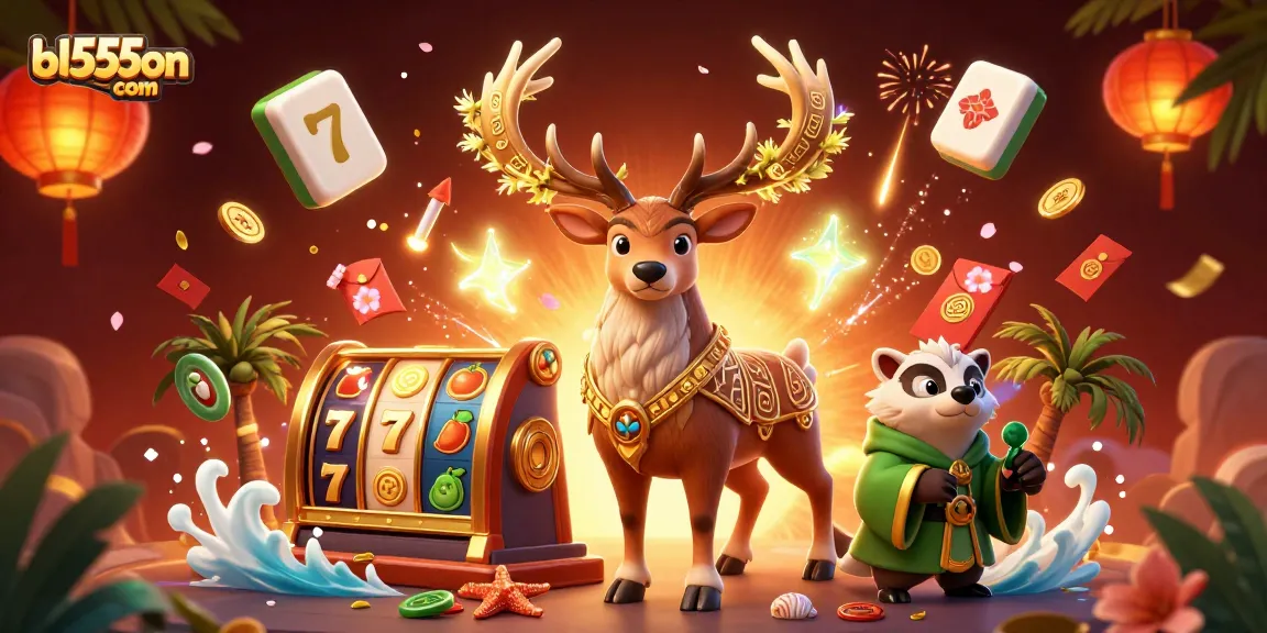 Experience the vibrant gaming world at bl555on com with captivating 3D characters and slot elements.
