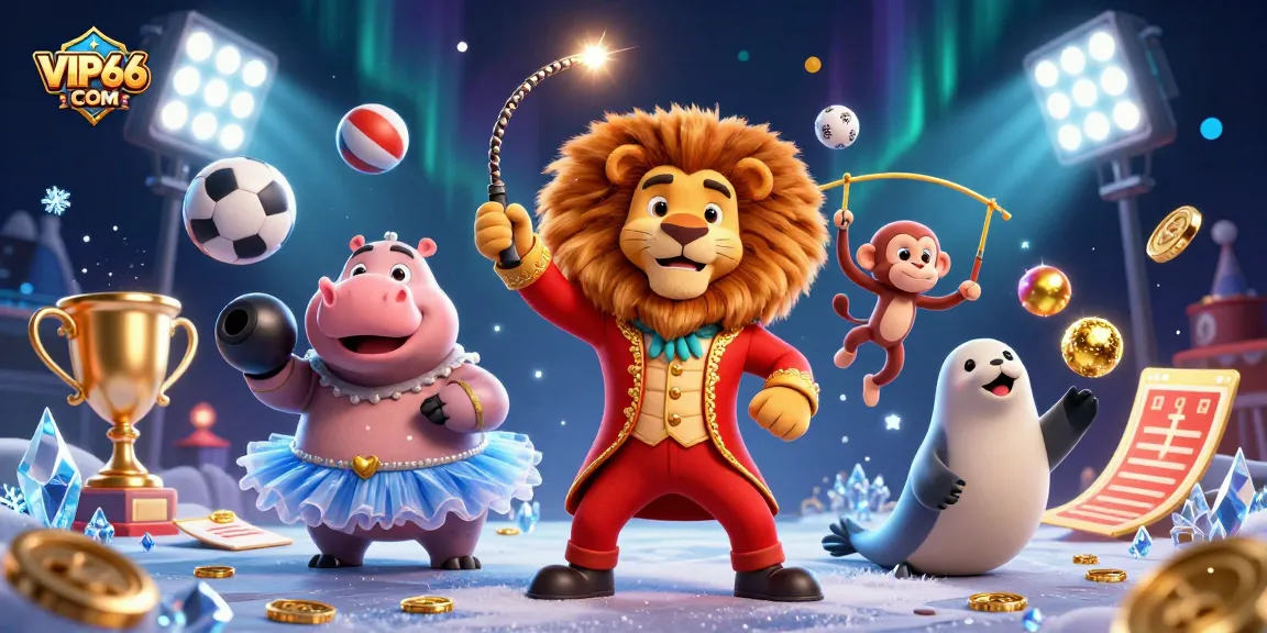 Experience thrilling gameplay at VIP66 COM with lively casino characters and dynamic elements.