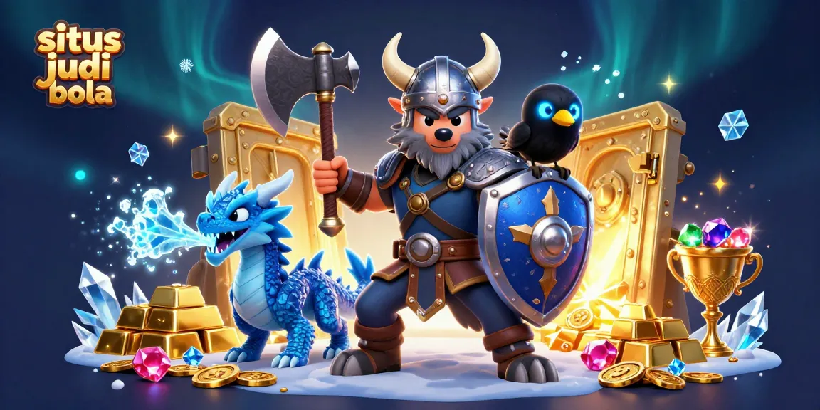 Engage in situs judi bola action with a fierce Viking wolf warrior and extraordinary gaming treasures.