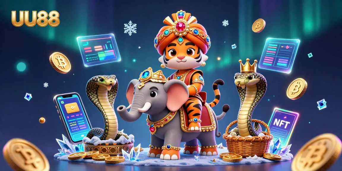 Experience thrilling gameplay at UU88 with a vibrant 3D casino scene showcasing diverse gambling options and dynamic elements.