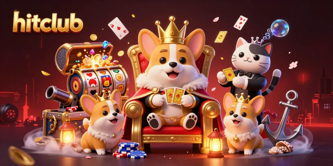 Hitclub offers an engaging casino experience with vibrant characters amidst rich gaming elements.