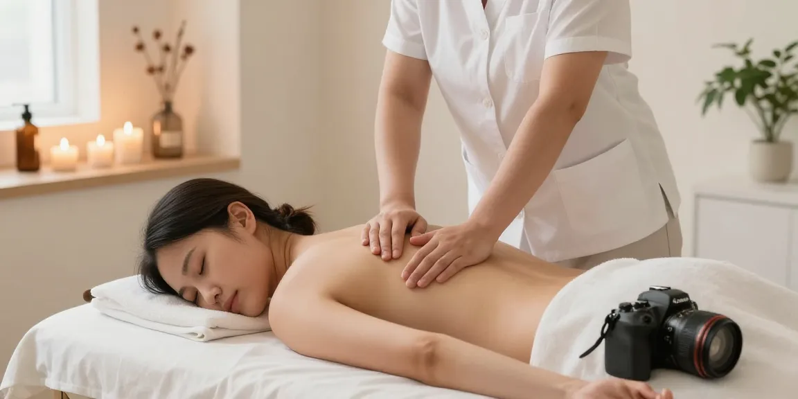 Relaxing 잠실출장마사지 session in a serene indoor space with skilled therapist.