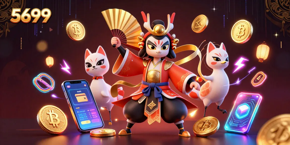 Engage with the thrilling online gaming action at 5699 featuring vibrant characters and crypto elements