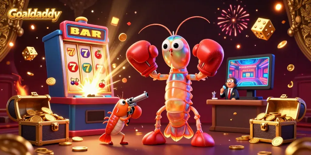 Engage with Goaldaddy's exhilarating jackpot scene featuring vibrant marine life in a casino setting.