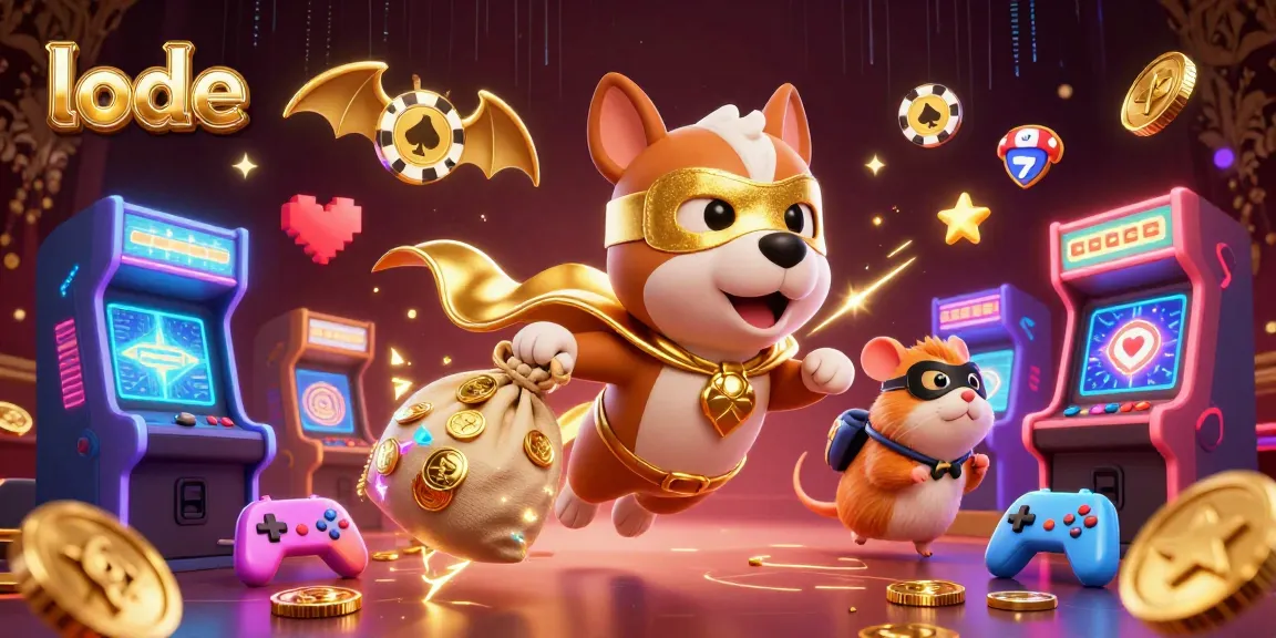 Win big with Lode's exciting lottery action featuring vibrant characters and game elements.
