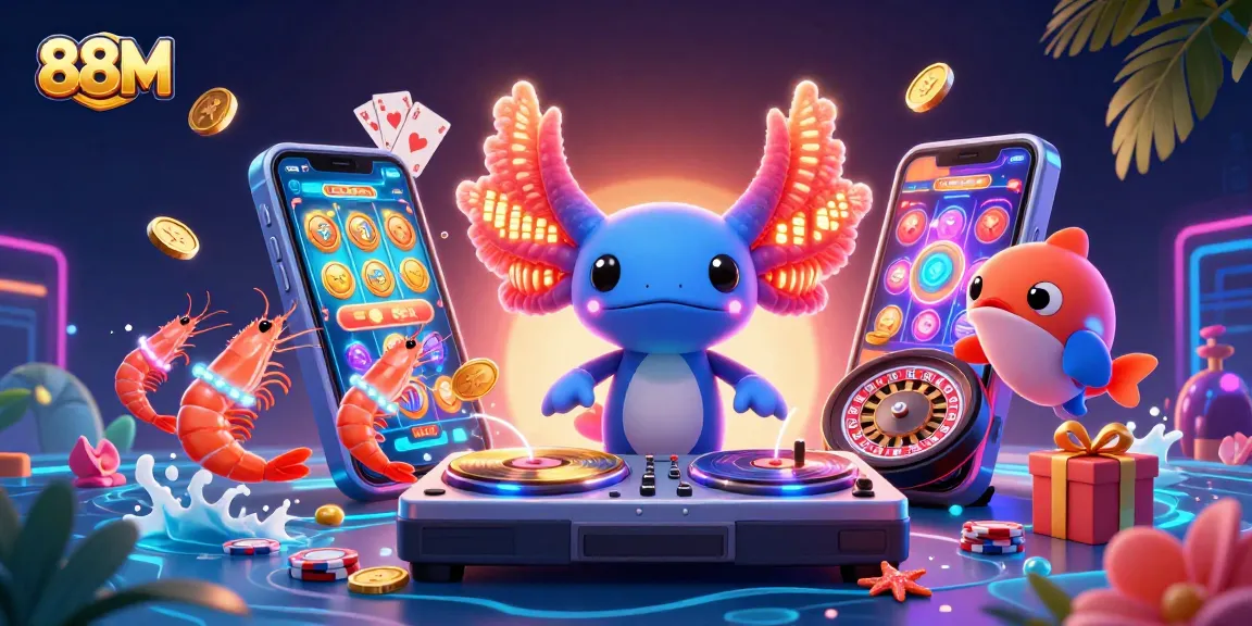 88M engages players with vibrant slot games and dynamic underwater party vibes.