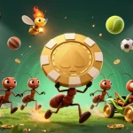 Experience thrilling games at ALO789 with energetic ants and golden tokens!