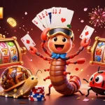 Experience excitement with OKFUN's vibrant 3D casino scene featuring unique dealers and dynamic slot elements.
