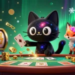 Experience the thrill of 7c777 in a vibrant cosmic casino with unique characters and crypto elements.