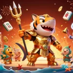 Engage in exciting gameplay at myhm88 with colorful casino elements, including golden envelopes and festive decorations.
