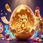 Experience thrilling gaming with new88's vibrant golden dragon and poker chips scene.