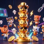 Engage with mu88's vibrant 3D casino scene featuring a golden totem pole and crypto elements.