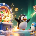 Experience thrilling gaming with Sunwin Official as a golden penguin soars to a jackpot adventure!